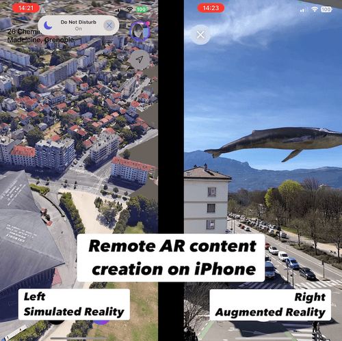 Real-time remote content editing with Google's AR Cloud